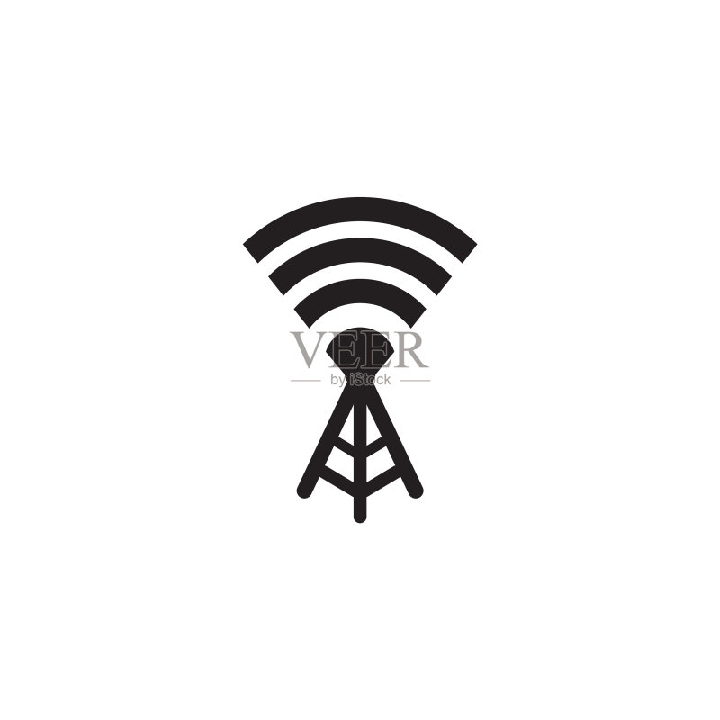 信号波图标Logo设计模板图标素材