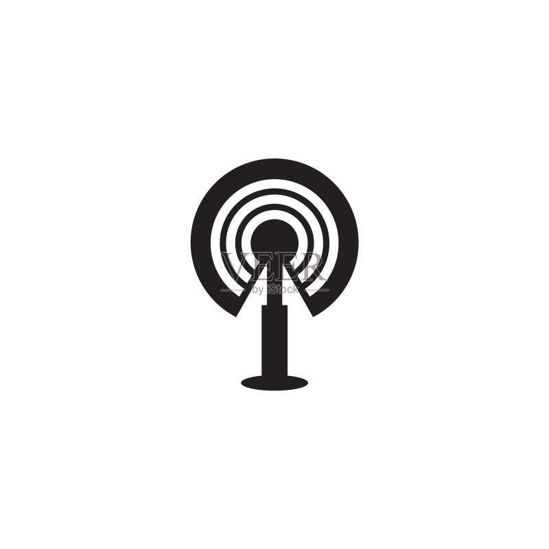 信号波图标Logo设计模板图标素材
