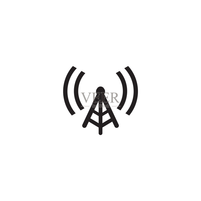 信号波图标Logo设计模板图标素材