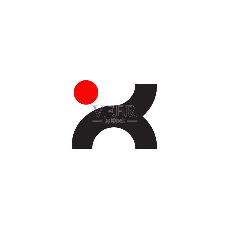 K字母首字母图标Logo设计模板图标素材
