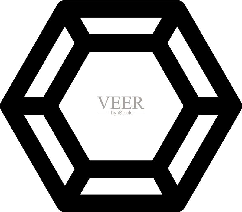 钻石奢华宝石线条图标图标素材