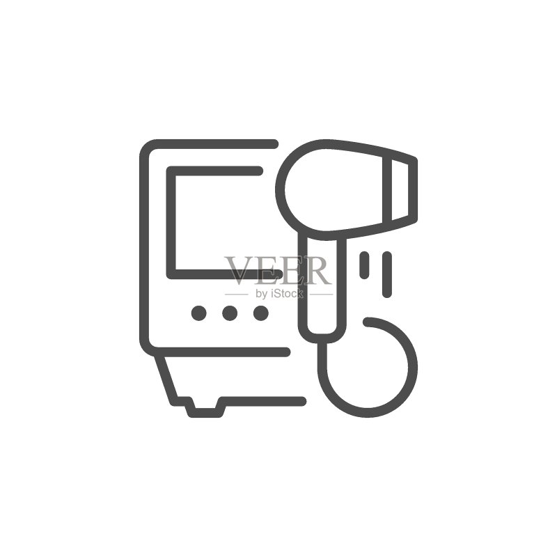 脱毛器械线条图标图标素材