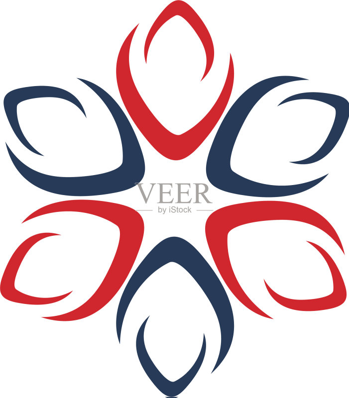 装饰性水疗花卉Logo模版设计图标素材