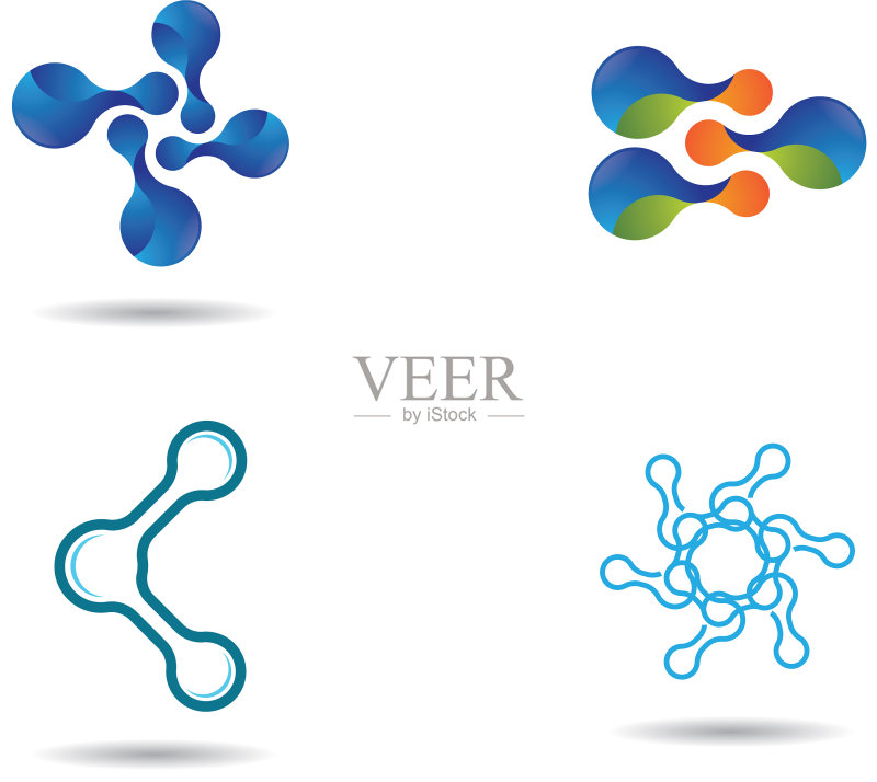 分子的图标图标素材