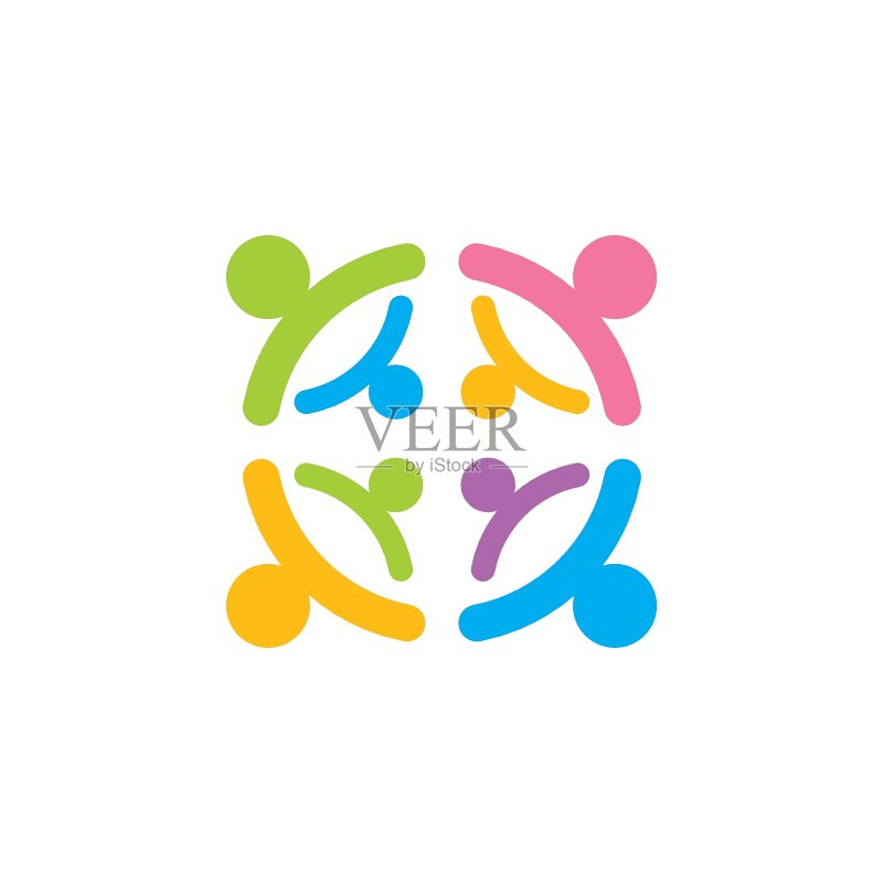 社区、网络和社交人群图标图标素材