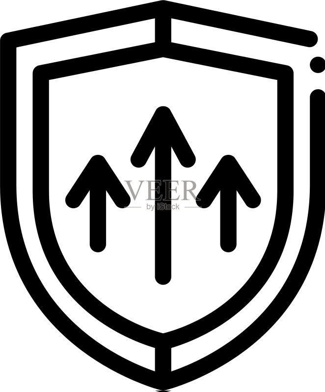 增强的保护轮廓图标图标素材