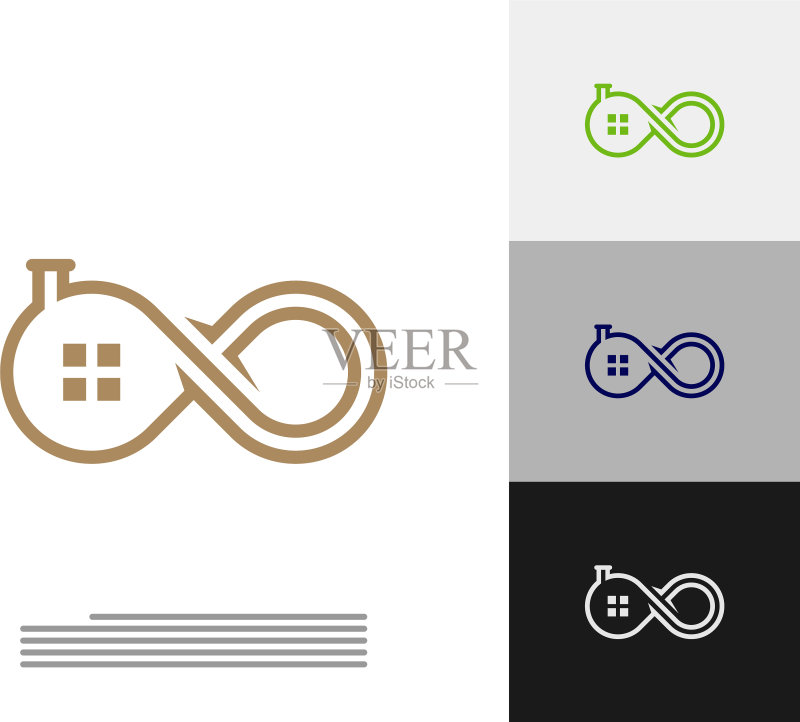 无限房屋logo模板创意图标素材