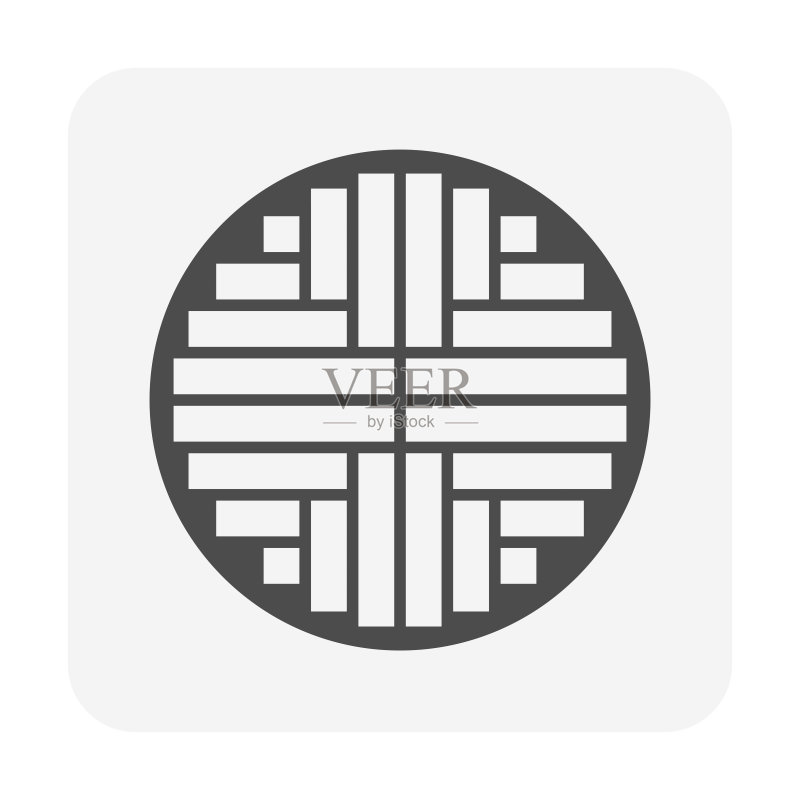 木材生产行业和锯木厂矢量图标设计的木材切割侧面图图标素材