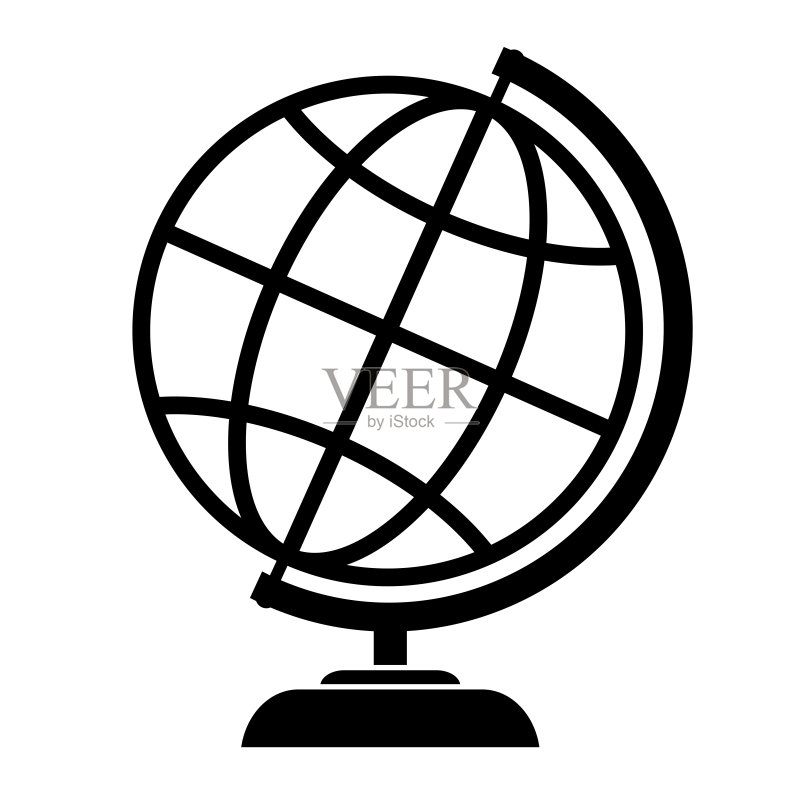 学校地球仪矢量图标图标素材