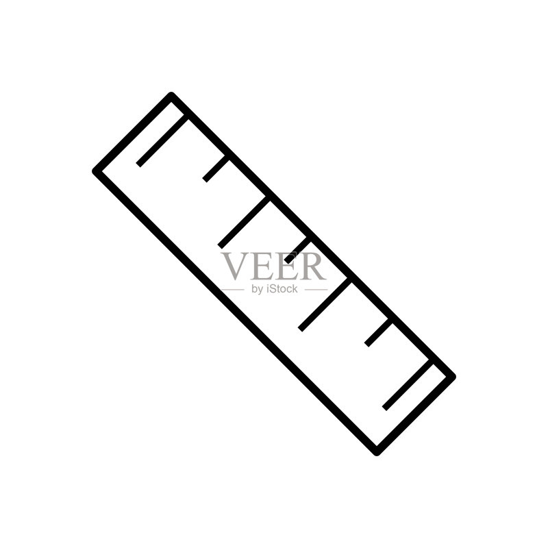 标尺图标设计矢量模板图标素材