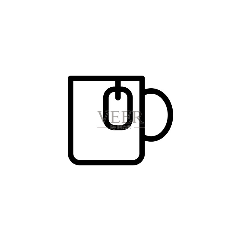 茶杯图标设计模板图标素材
