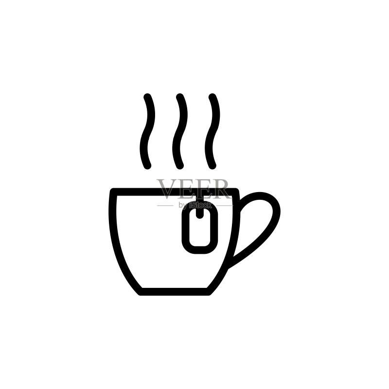 茶杯图标设计模板图标素材