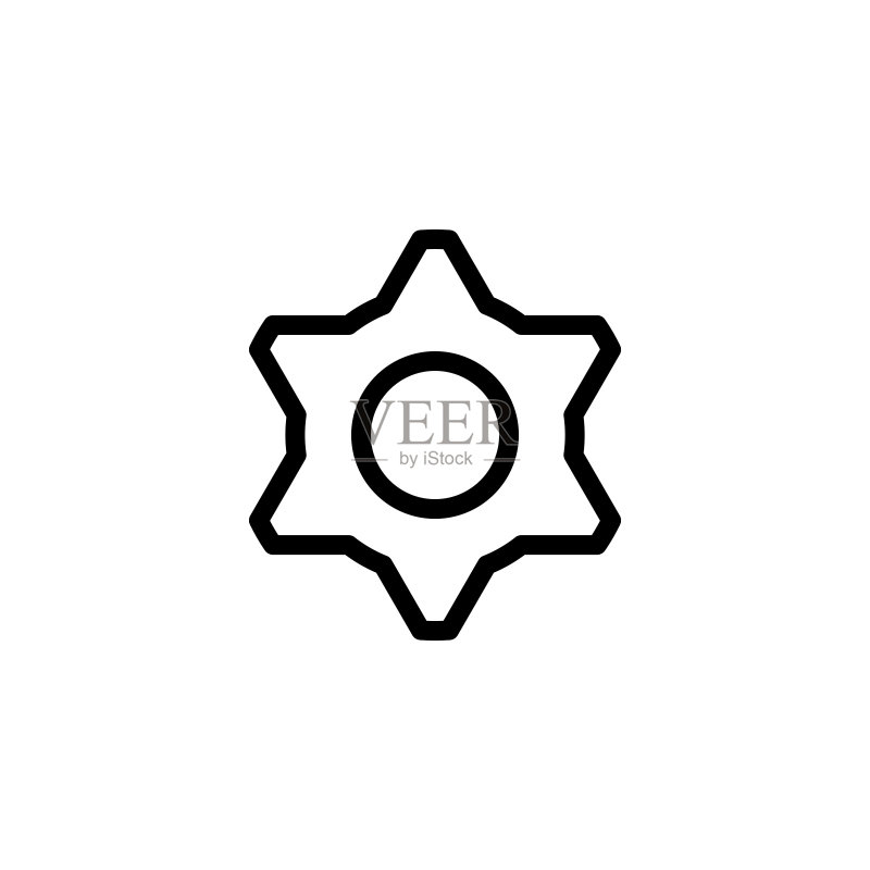 齿轮图标矢量设计模板图标素材