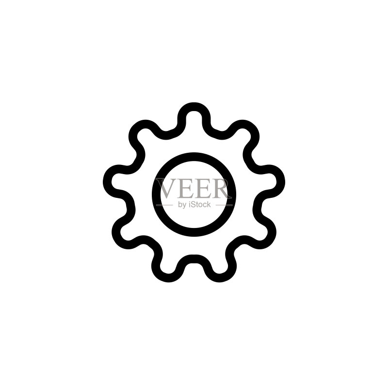齿轮图标矢量设计模板图标素材
