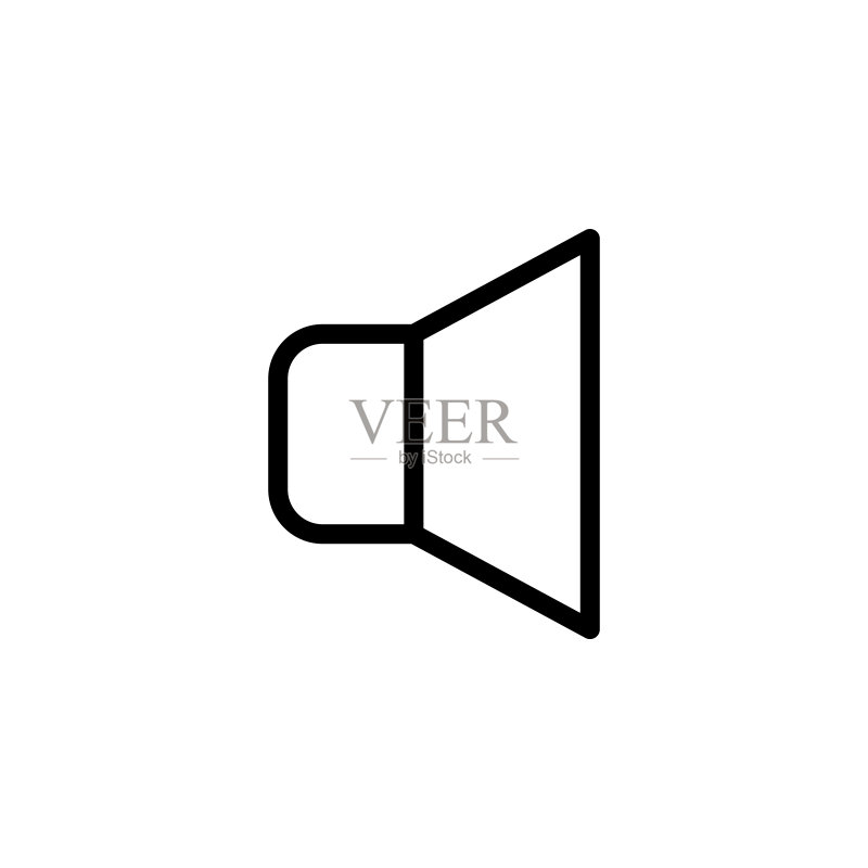 扬声器图标矢量设计模板图标素材