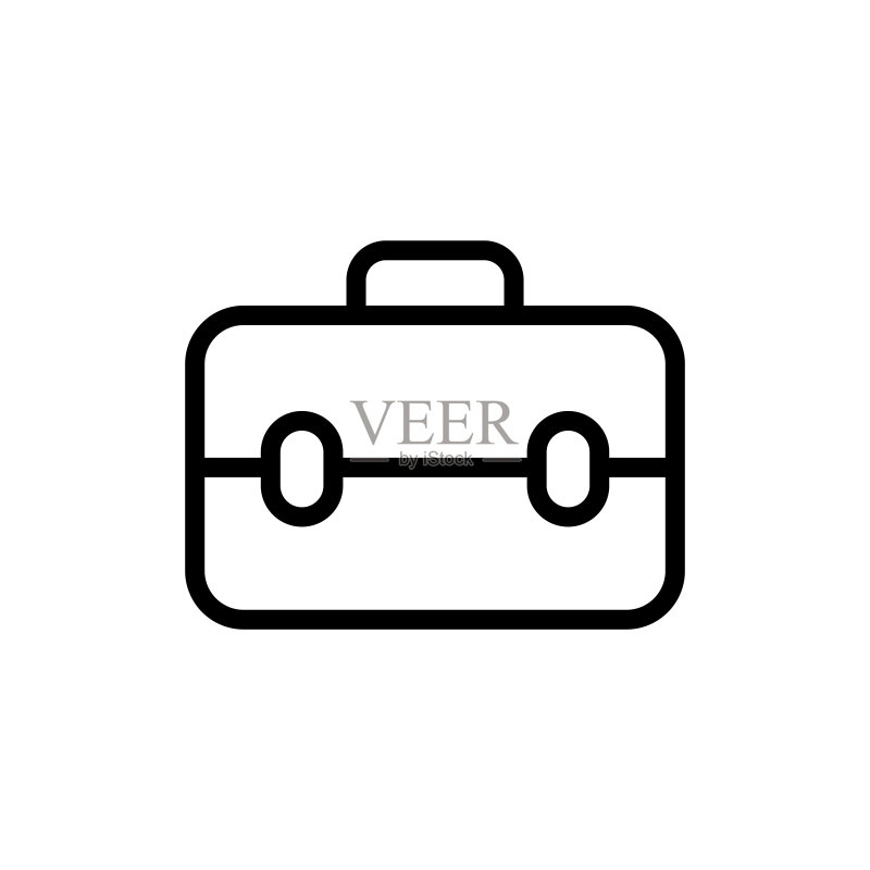 公文包图标矢量设计模板图标素材