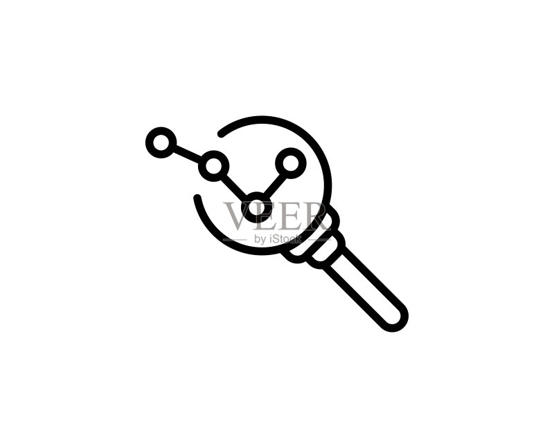 分析线性图标图标素材