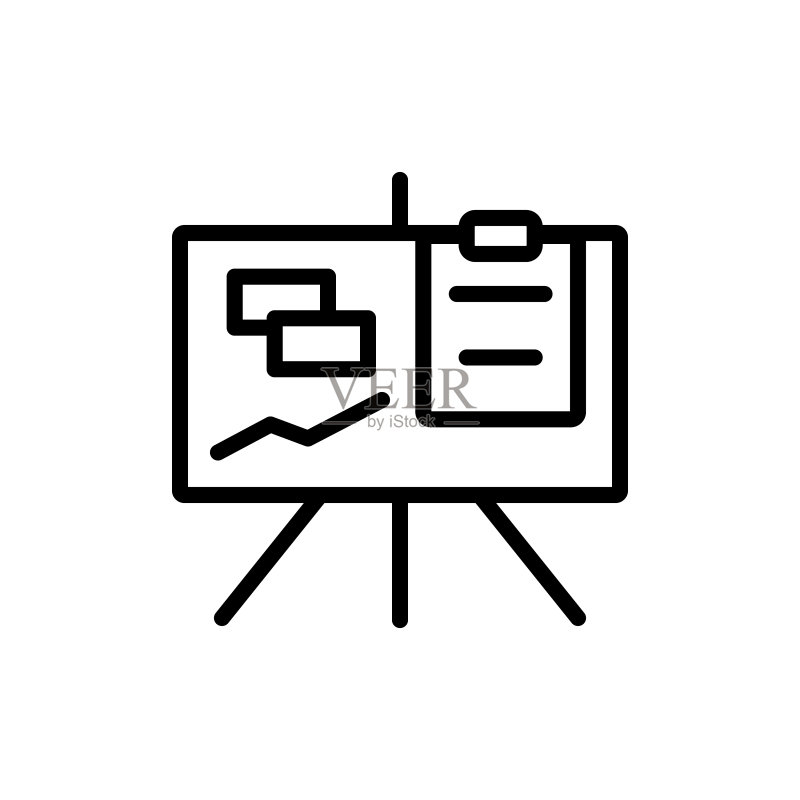 日历计划图标:用于UI和UX、网站或移动应用的简单线条式日历元素图标素材