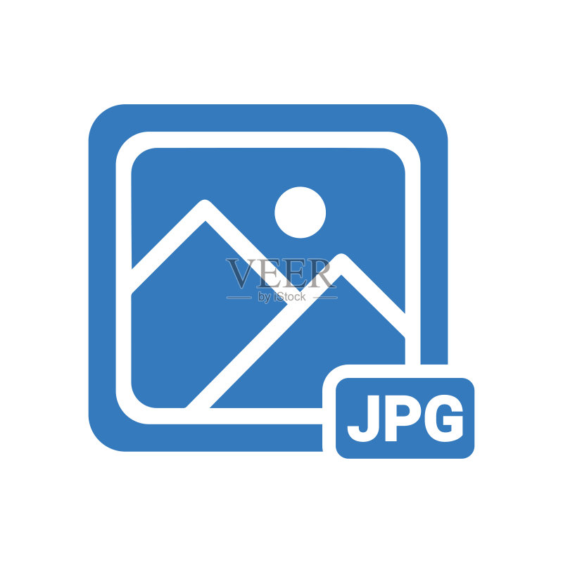 蓝色图标JPG照片图像图标素材