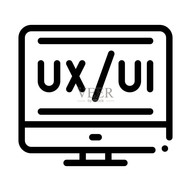 UI设计图标矢量轮廓插图图标素材