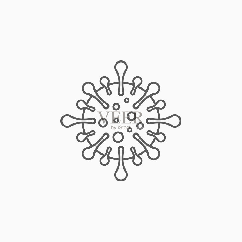 冠状病毒COVID-19病毒细菌图标图标素材