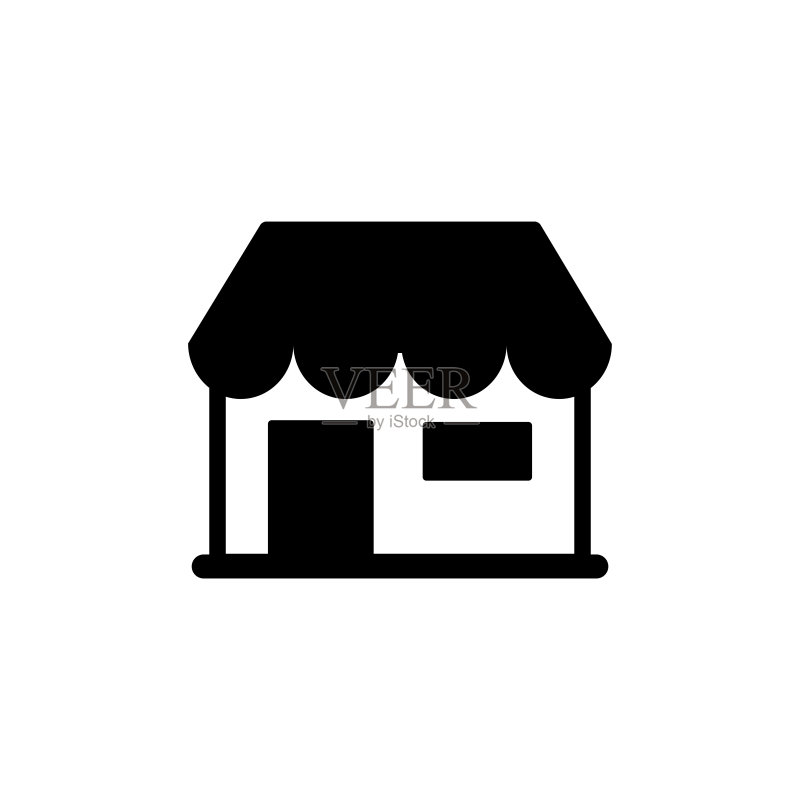 商店图标设计矢量模板图标素材