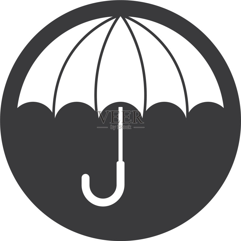 雨伞符号图标图标素材