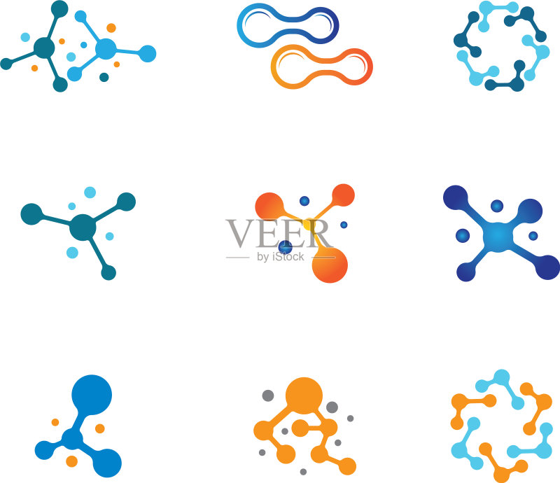 分子的图标图标素材