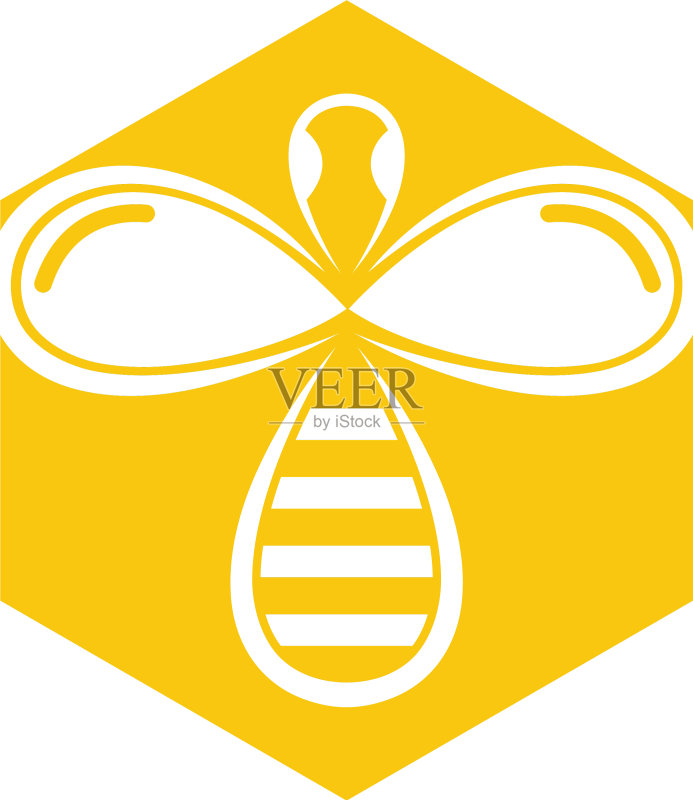 自然蜜蜂蜂蜜logo图标素材