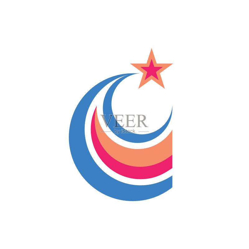 星星标志模板概念图标素材