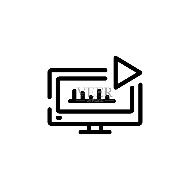 播放器音频视频智能电视图标图标素材