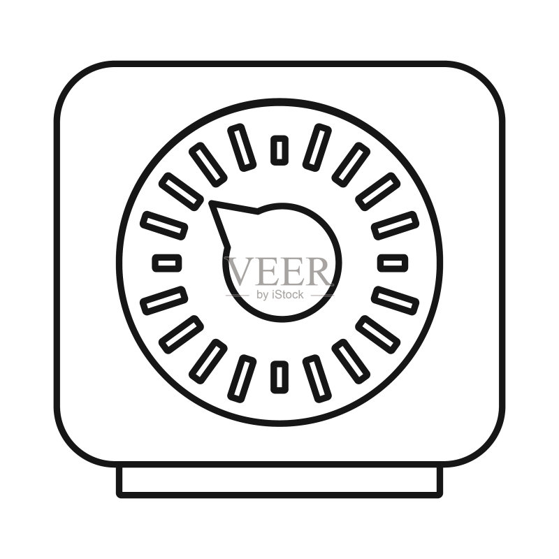 定时器和科技logo图标素材