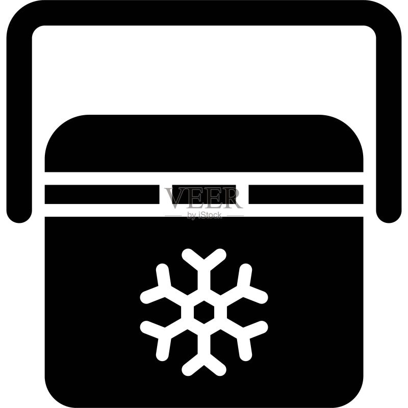 冰盒图标,夏季假期相关矢量图标素材