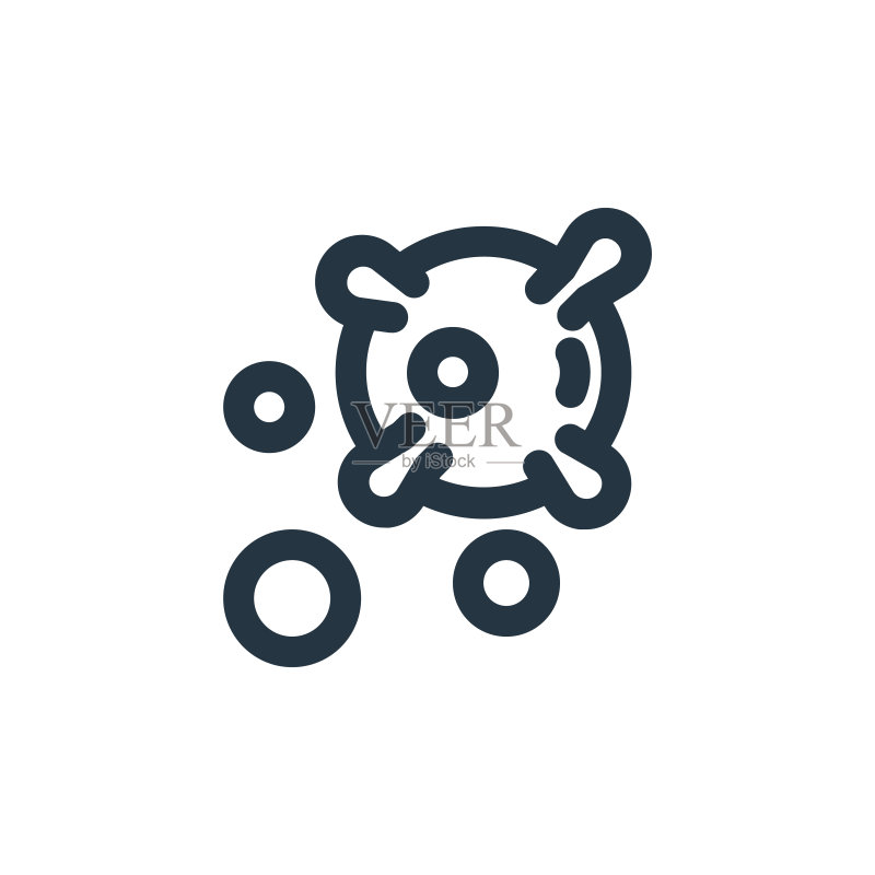 细菌学矢量图标,用于网站设计和移动App开发图标素材