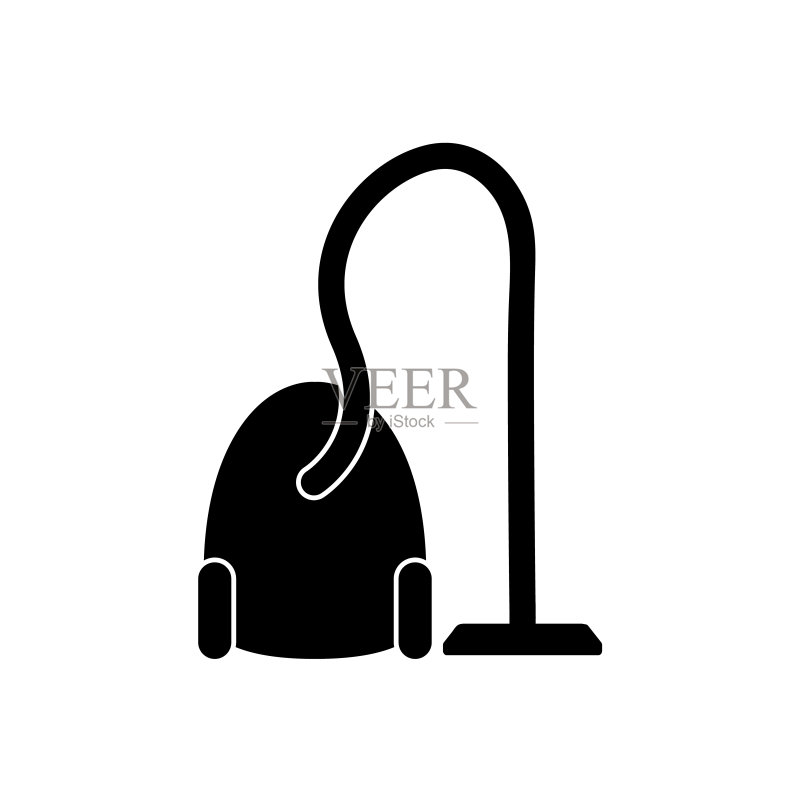 真空吸尘器图标,logo,白色背景上隔离图标素材