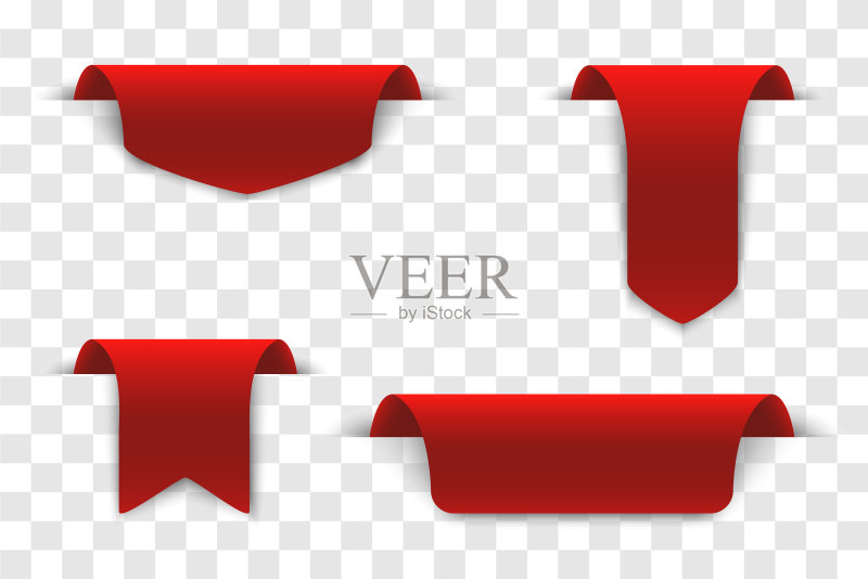 彩带促销banner标签合集图标素材