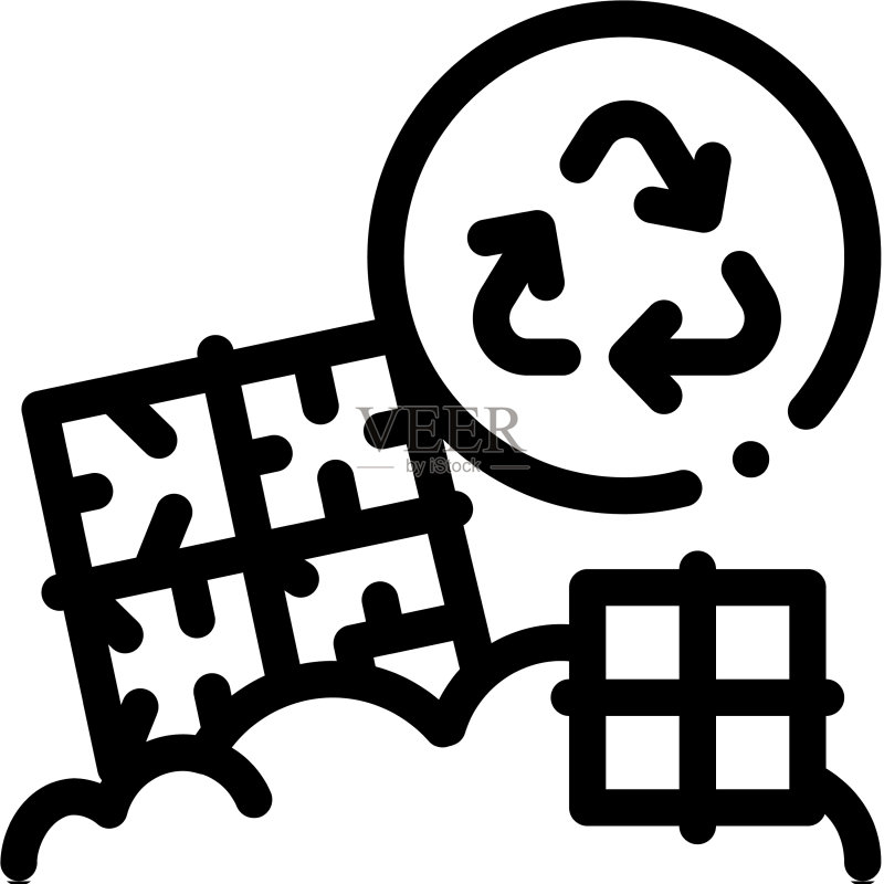 工业建筑轮廓图标图标素材
