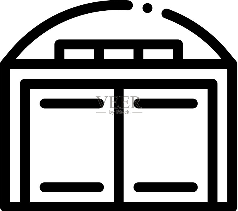 汽车修理厂图标轮廓图标素材