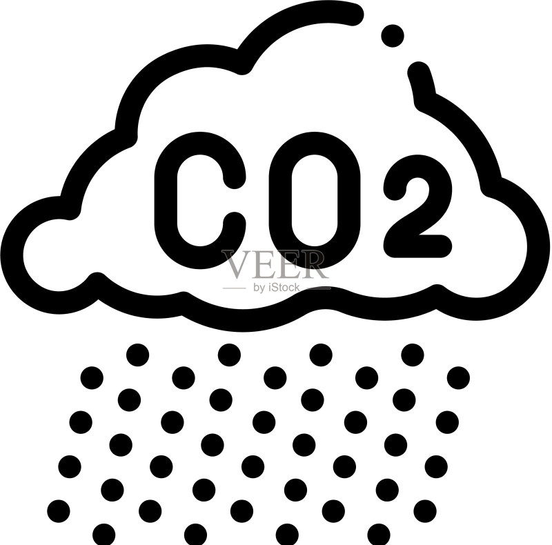 酸雨图标轮廓图标素材