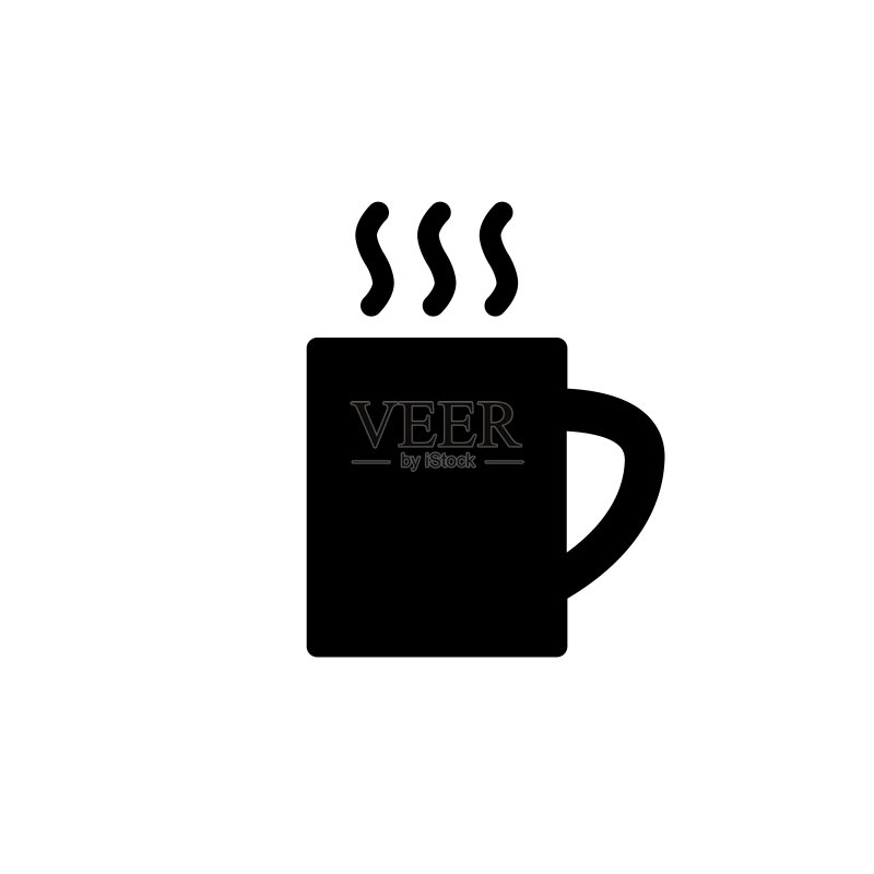咖啡图标,咖啡店logo,白色背景图标素材