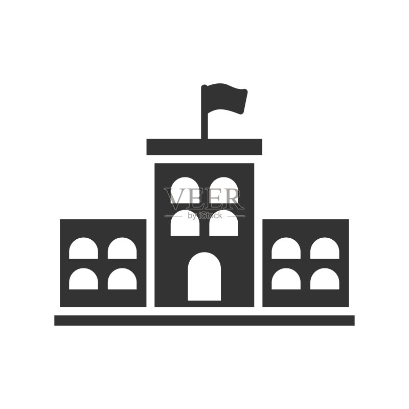 学校拼贴图标图标素材