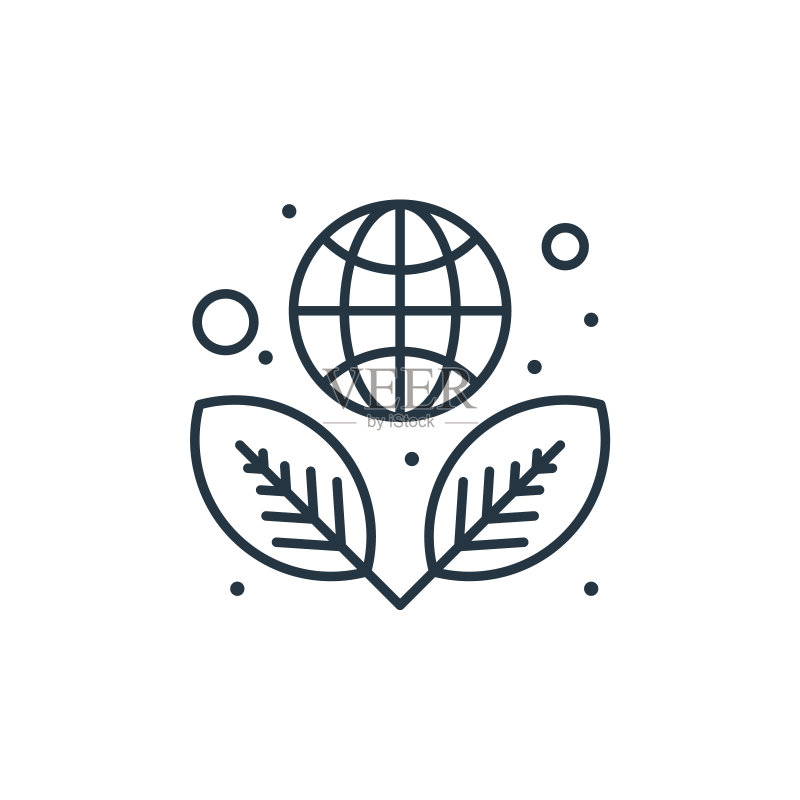 环保线稿矢量图标网站App设计图标素材