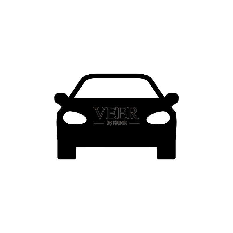 汽车图标,白色背景上的logo图标素材