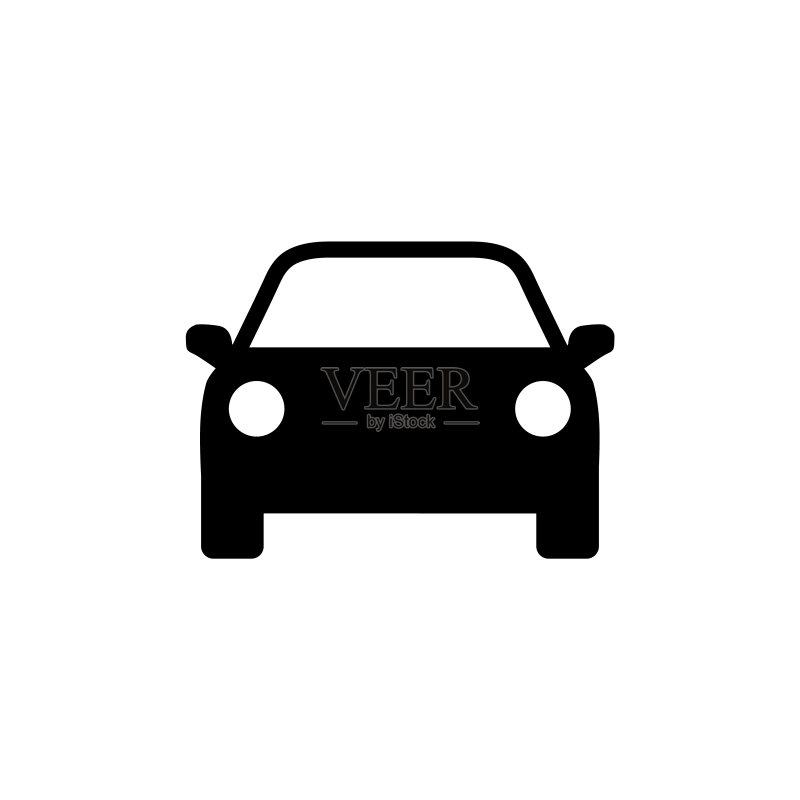 汽车图标,白色背景上的logo图标素材