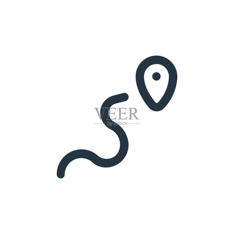 地图矢量图标:网站和App设计图标素材
