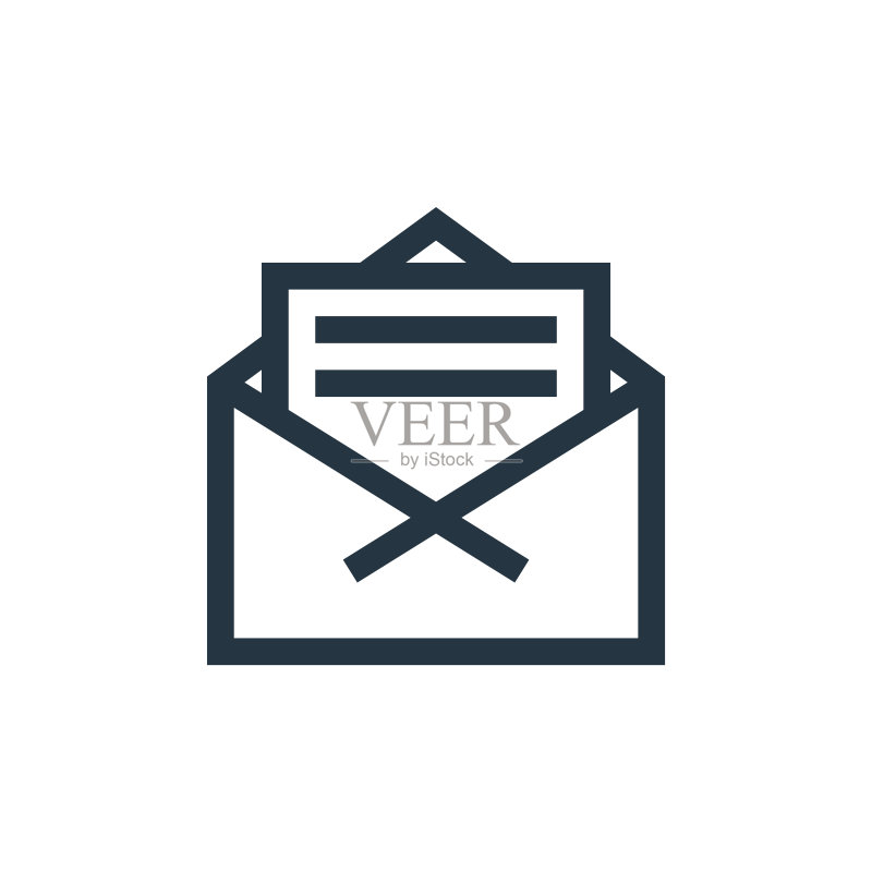 白色背景上的V字母矢量图标。用于网站设计和移动应用程序开发的轮廓细线字母图标矢量插图。图标素材