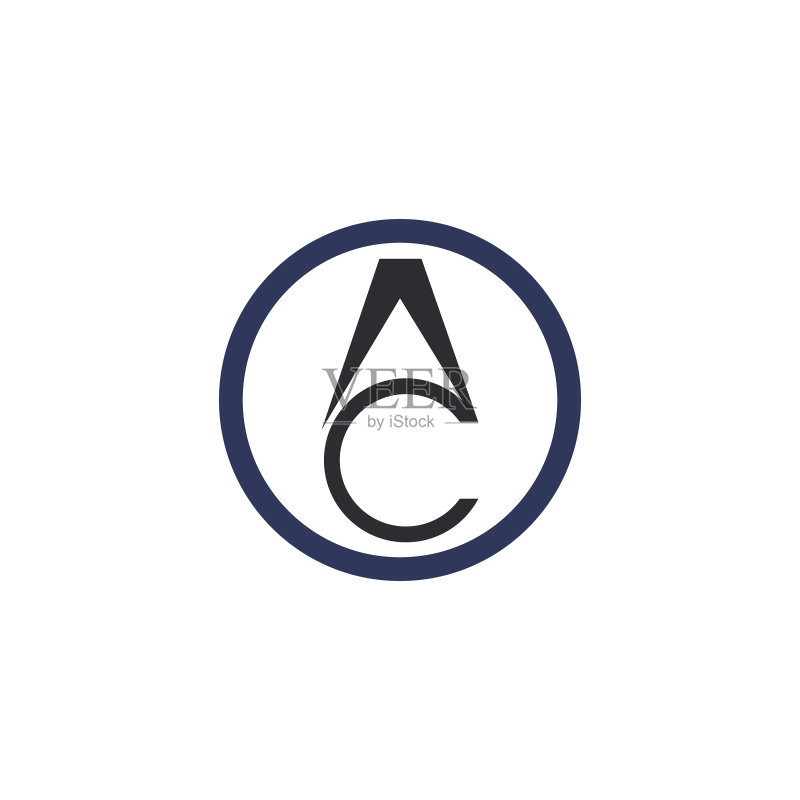 字母AC或CA的Logo设计模板图标素材