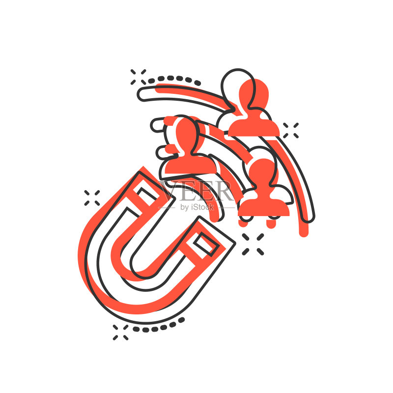 漫画风格的引导转化图标图标素材