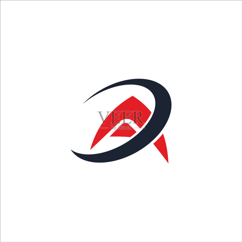 首字母AD或DA标志设计模板图标素材