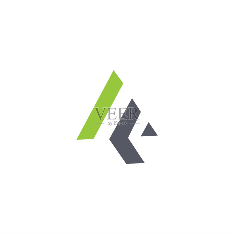 字母AF或FA标志设计模板图标素材